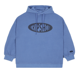 [Tripshop] VINTAGE LOGO HOODIE-Unisex Street Loose-Fit Sweatshirt to Man Pigment Hoodie-Made in Korea